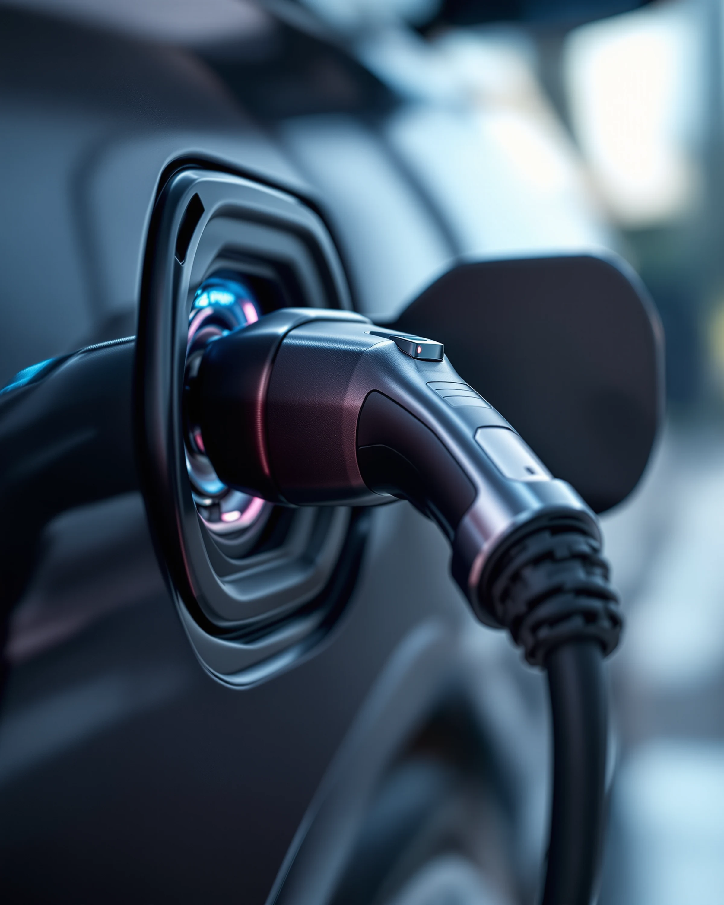 CCS charging plug macro